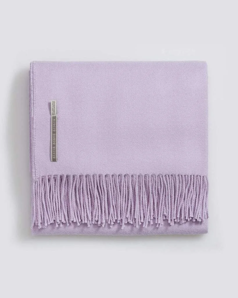 Purple cashmere throw clearance